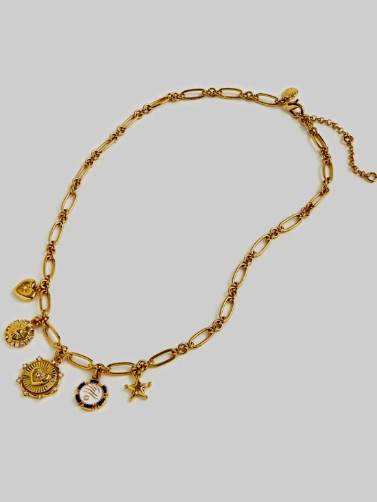 J. Crew Jewelry - J. Crew Gold Multi-Charm Pendant Necklace